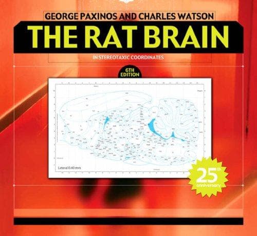 Tapa de The Rat Brain in Stereotaxic Coordinates, Sixth Edition