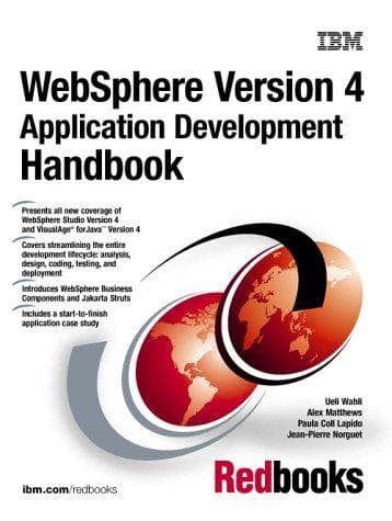 Tapa de WebSphere version 4 application development handbook