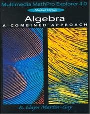 Tapa de Algebra a Combined Approach