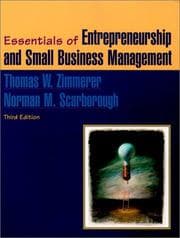 Tapa de Essentials of entrepreneurship and small business management