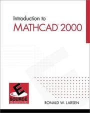 Tapa de Introduction to Mathcad 2000