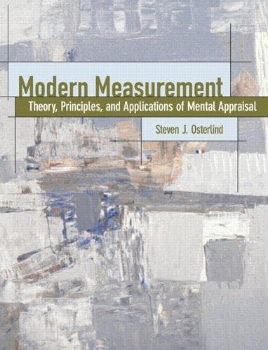 Tapa de Modern Measurement
