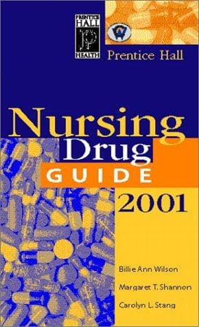 Tapa de Nursing drug guide 2001