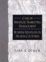 Tapa de Cases in Strategic Marketing Management
