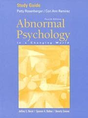 Tapa de Abnormal Psychology in a Changing World