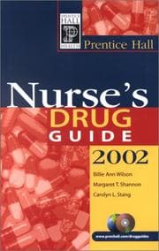 Tapa de Prentice Hall Nurse's Drug Guide 2002