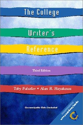 Tapa de The college writer's reference