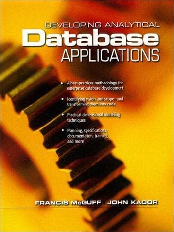 Tapa de Developing analytical database applications