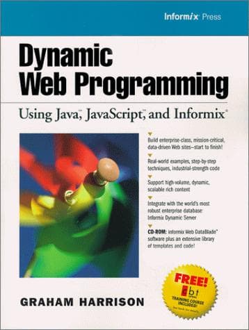 Tapa de Dynamic Web Programming Using Java, JavaScript, and Informix