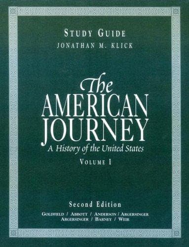 Tapa de American Journey Volume 1 Study Guide