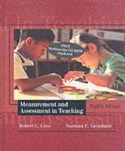 Tapa de Measurement and assessment in teaching