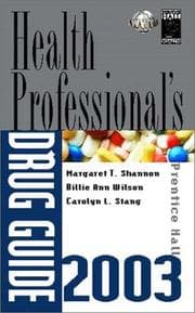 Tapa de Health professionals drug guide 2003