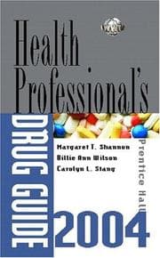 Tapa de Prentice Hall's Health Professional's Drug Guide 2004