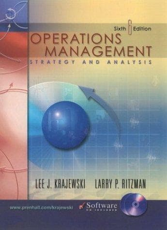 Tapa de Operations Management and CD-ROM Package