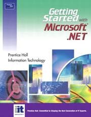 Tapa de Getting Started with Microsoft. NET