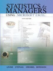 Tapa de Statistics for managers using Microsoft Excel