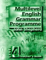 Tapa de Multilevel English Grammar Programme
