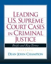 Tapa de Leading United State Supreme Court Cases in Criminal Justice