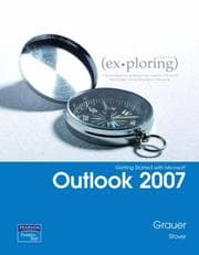Tapa de Exploring getting started with Microsoft Office Outlook 2007