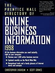 Tapa de The Prentice Hall Directory of Online Business Information, 1998 (Prentice Hall Directory of Online Business Information)