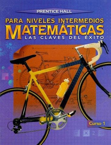 Tapa de Prentice Hall para niveles intermedios matemáticas