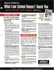 Tapa de What Law School Doesn't Teach You--Quick Reference Chart