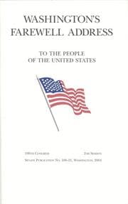 Tapa de Washington's Farewell Address to the People of the United States