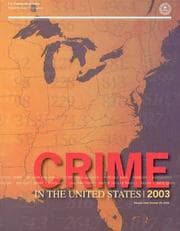 Tapa de Crime in the United States, 2003