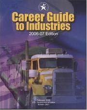 Tapa de Career Guide to Industries, 2006-07