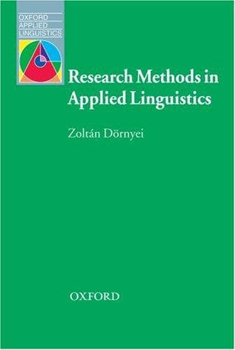 Tapa de Research Methods in Applied Linguistics