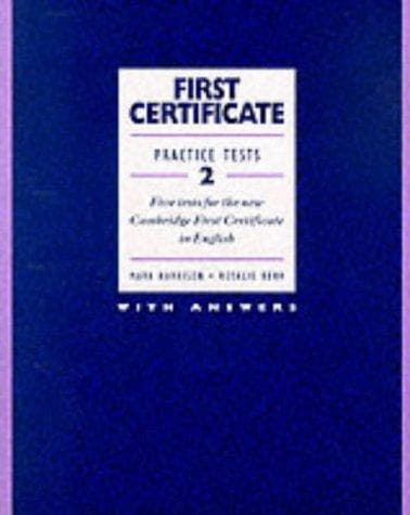 Tapa de First Certificate Practice Tests and First Certificate Practice Tests 2 Book 2