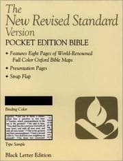 Tapa de New Revised Standard Version Pocket Edition Bible