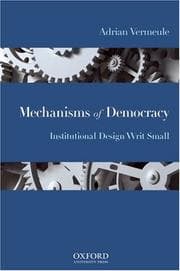 Tapa de Mechanisms of Democracy