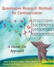 Tapa de Quantitative research methods for communication