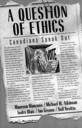 Tapa de A question of ethics