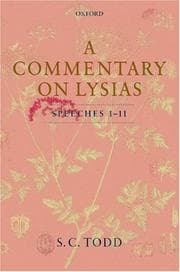 Tapa de A commentary on Lysias, speeches 1-11