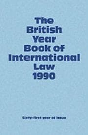 Tapa de The British year book of international law