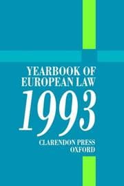 Tapa de Yearbook of European law