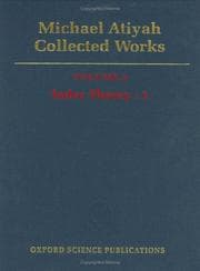 Tapa de Michael Atiyah: Collected Works: Volume 3: Index Theory