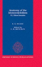Tapa de Dioscoreales (Anatomy of the Monocotyledons, Vol 6)