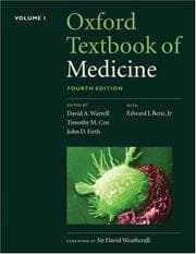 Tapa de Oxford textbook of medicine