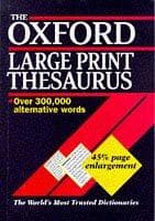 Tapa de The Oxford Large Print Thesaurus