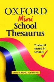 Tapa de Oxford Mini School Thesaurus