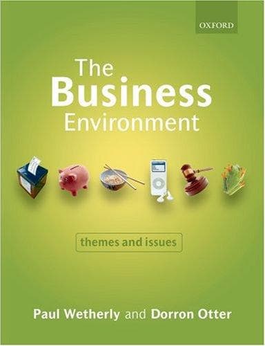 Tapa de The business environment