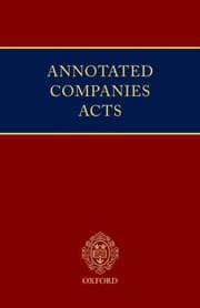 Tapa de Annotated Companies Acts