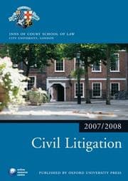 Tapa de Civil Litigation 2007-2008