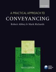 Tapa de A Practical Approach to Conveyancing (Practical Approach 2007-2008)