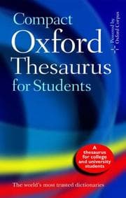 Tapa de Compact Oxford thesaurus for university and college students