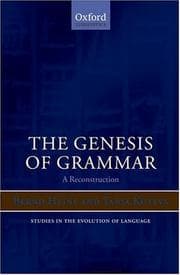 Tapa de The genesis of grammar