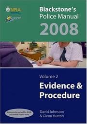 Tapa de Evidence and Procedure 2008